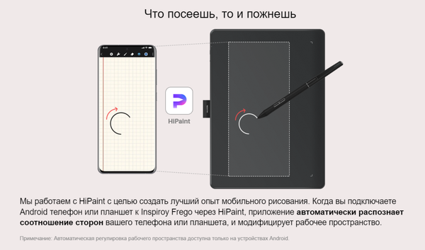 Изображение товара Графический планшет Huion Inspiroy Frego S