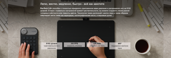 Изображение товара Графический планшет Huion Inspiroy Frego M