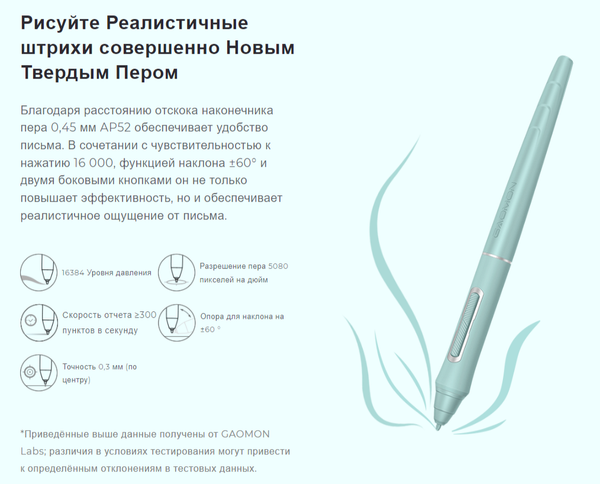 Изображение товара Графический планшет Gaomon WH851 (серый)