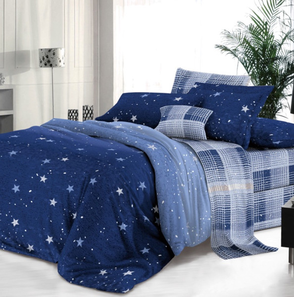 Изображение товара Комплект постельного белья Alleri Поплин Luxe 2сп с европростыней / П-084