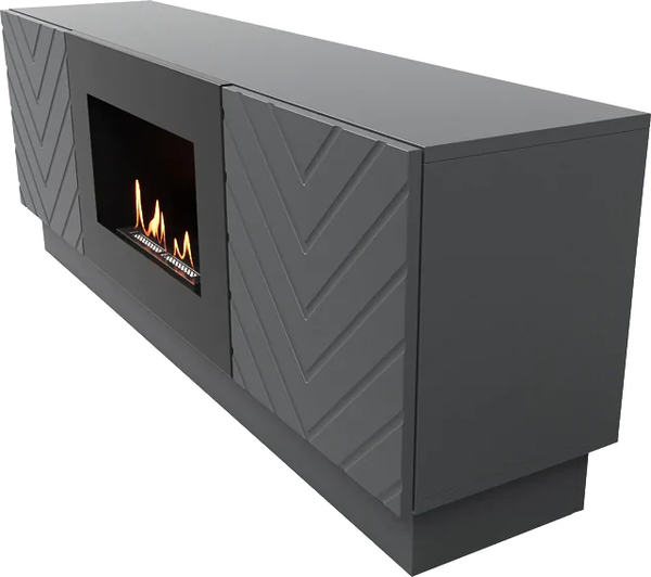 Изображение товара Биокамин Firelight BFP/P-1400V (графит, с тумбой)
