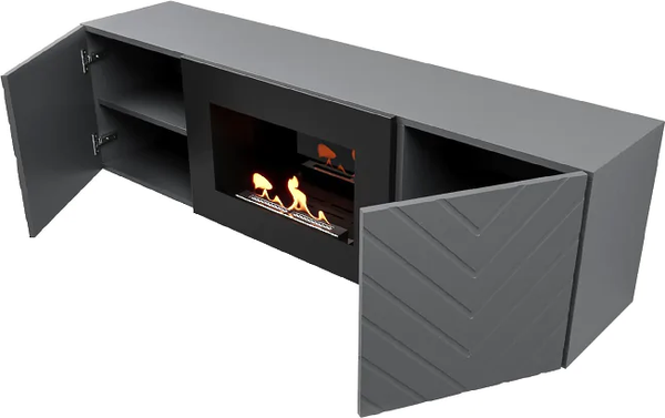 Изображение товара Биокамин Firelight BFP/P-1400V (графит, с тумбой)