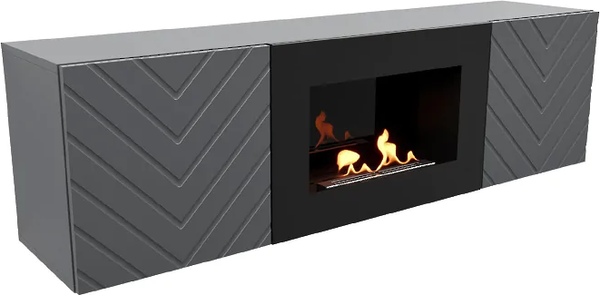 Изображение товара Биокамин Firelight BFP/P-1400V (графит, с тумбой)