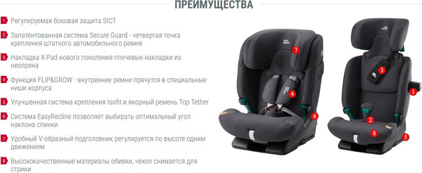 Изображение товара Автокресло Britax Romer Advansafix Pro Lux / 2000040909 (Warm Caramel)