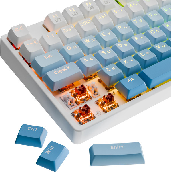 Изображение товара Клавиатура Redragon Cass RGB / 71485 (синий/белый)