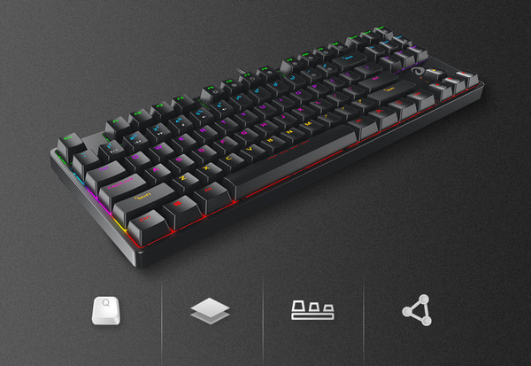Изображение товара Клавиатура Dareu ЕК87 (черный, Blue Switch)