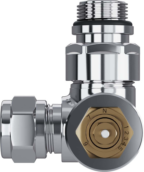 Изображение товара Комплект кранов для инженерного подключения Royal Thermo Design Pro 15мм М30x1.5 (трехосевой, хром)