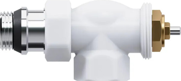 Изображение товара Комплект кранов для инженерного подключения Royal Thermo Design 1/2"М30x1.5 (осевой, белый)