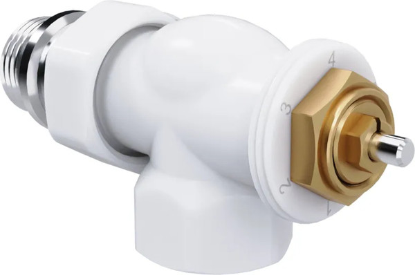 Изображение товара Комплект кранов для инженерного подключения Royal Thermo Design 1/2"М30x1.5 (осевой, белый)
