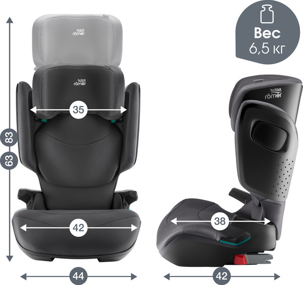 Изображение товара Автокресло Britax Romer Kidfix Pro M Classic (Midnight Grey)