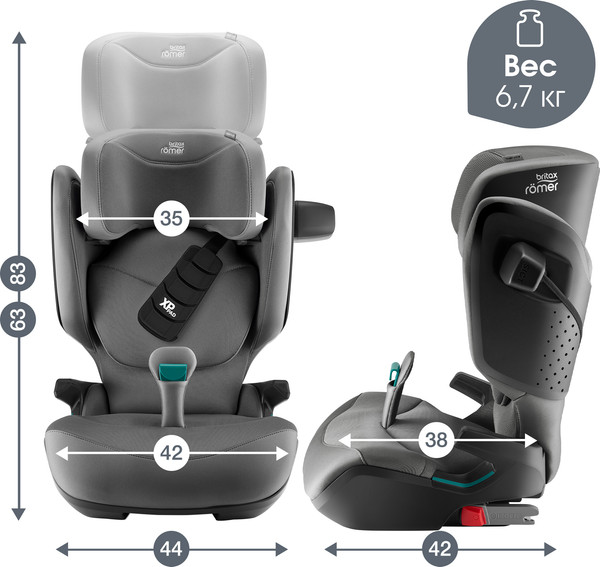 Изображение товара Автокресло Britax Romer Kidfix Pro Style (Mineral Grey)