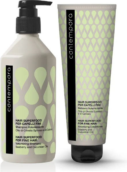 Изображение товара Набор косметики для волос Barex Hair Superfood Для объема Шампунь+Кондиционер (500мл+400мл)