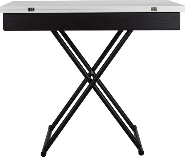 Изображение товара Стол-трансформер Мебелик Лерон (белый/черный)