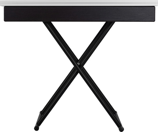 Изображение товара Стол-трансформер Мебелик Лерон (белый/черный)