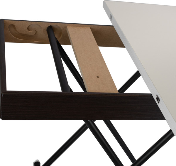 Изображение товара Стол-трансформер Мебелик Лерон (белый/черный)