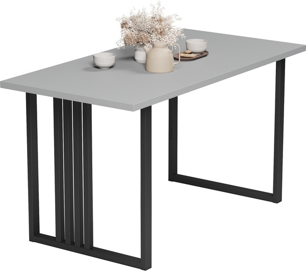 Изображение товара Обеденный стол Mio Tesoro Laim 120x66 (серый/черный)