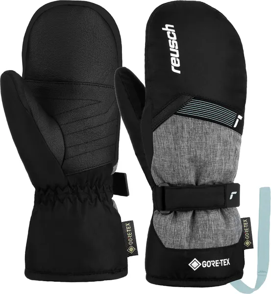 Изображение товара Варежки лыжные Reusch Flash Gore-Tex Junior / 6261605-7695 (р.4.5, Black/Black Mellange/Cabbage)