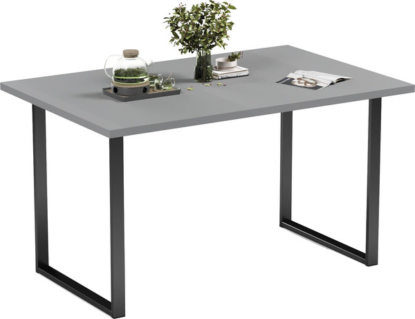 Изображение товара Обеденный стол Soma Tako 120x66 (серый/черный)