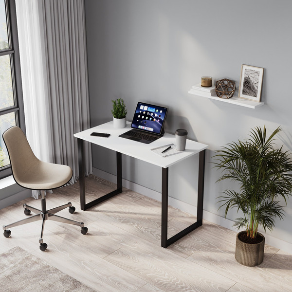 Изображение товара Письменный стол Soma Bliss 92x50 (белый/черный)