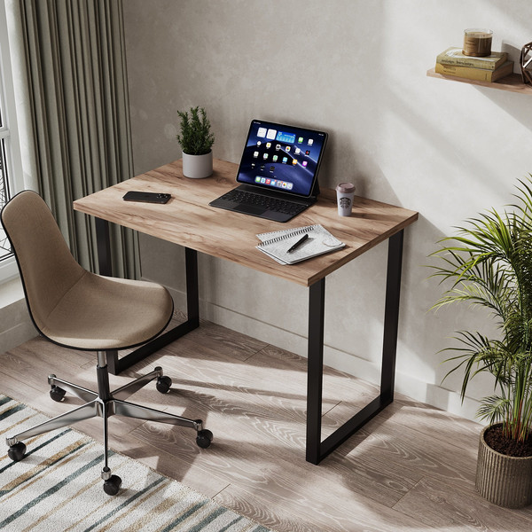 Изображение товара Письменный стол Soma Bliss 92x50 (дуб крафт золотой/черный)