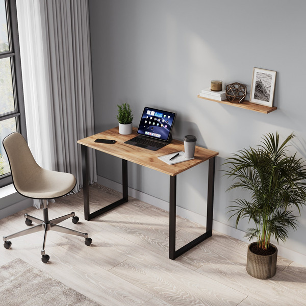 Изображение товара Письменный стол Soma Bliss 92x50 (дуб крафт золотой/черный)