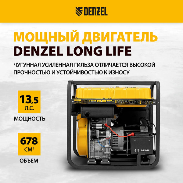 Изображение товара Дизельный генератор Denzel DES-85E (94415)