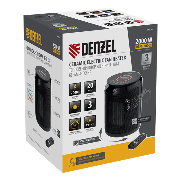 Изображение товара Тепловентилятор Denzel DTFC-2000X / 96426
