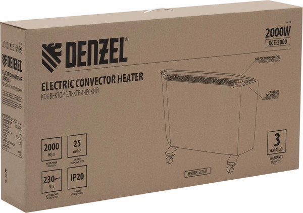 Изображение товара Конвектор Denzel XCE-2000 / 98132 (белый)