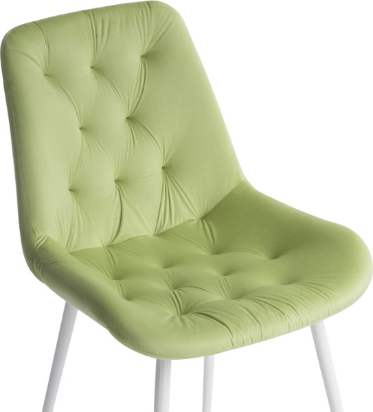 Изображение товара Стул Woodville Гояр (Confetti Green/белый глянец)