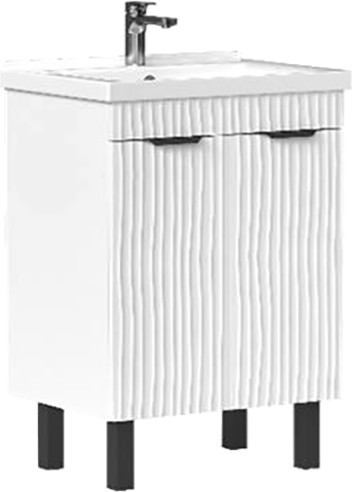 Изображение товара Тумба под умывальник Volna Lotty 60.2D Миранда (белый, напольная)