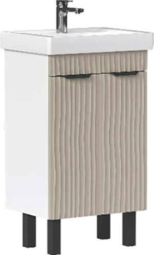 Изображение товара Тумба под умывальник Volna Lotty 50.2D Тигода (латте, напольная)