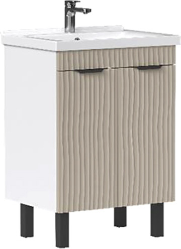 Изображение товара Тумба под умывальник Volna Lotty 60.2D Миранда (латте, напольная)