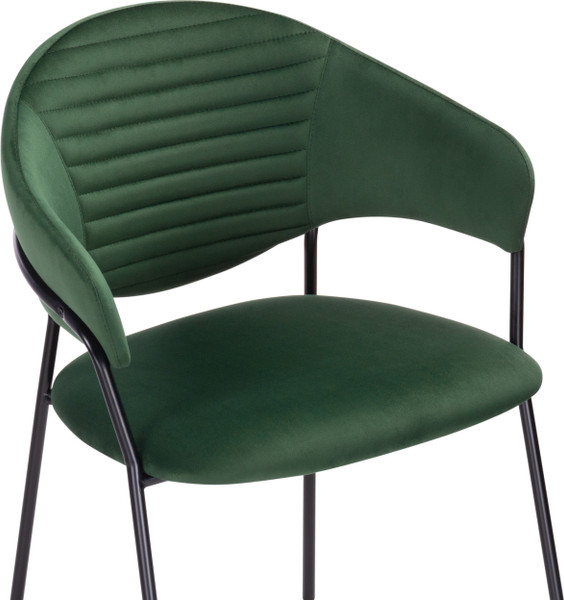 Изображение товара Стул Woodville Рансол (темно-зеленый/черный глянец)