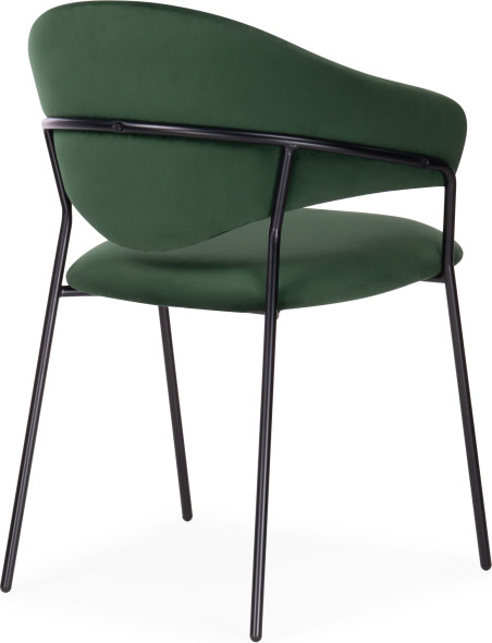 Изображение товара Стул Woodville Рансол (темно-зеленый/черный глянец)