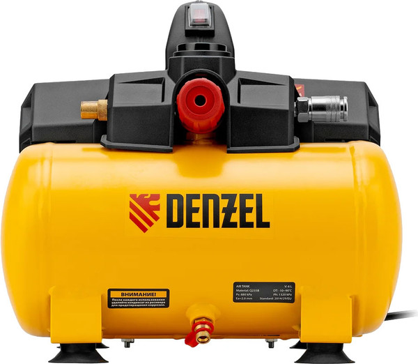 Изображение товара Воздушный компрессор Denzel Безмаслянный DLS750/6 / 58019