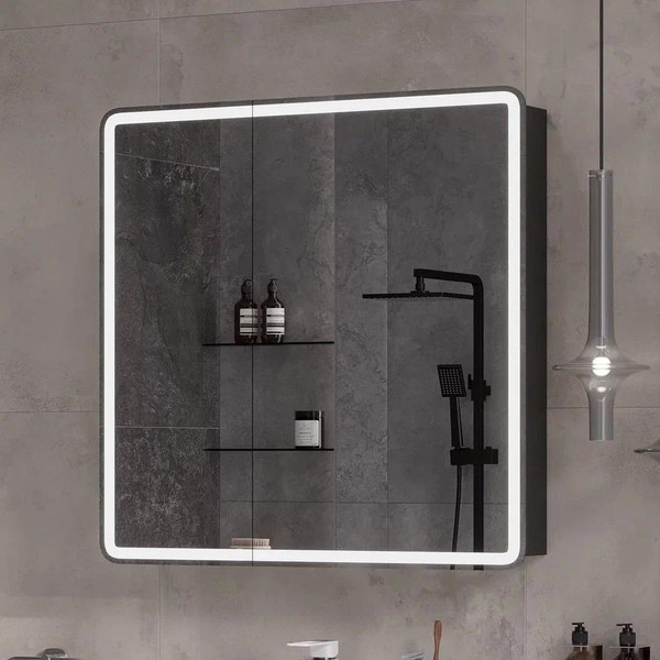 Изображение товара Шкаф с зеркалом для ванной EQUIL Eltoro LED 80