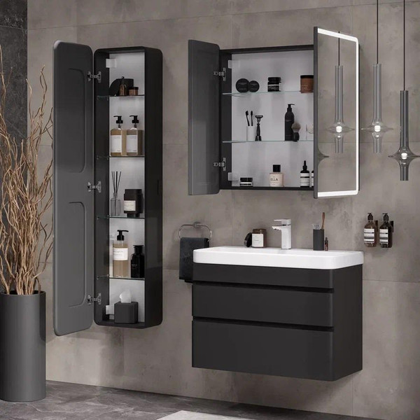 Изображение товара Шкаф с зеркалом для ванной EQUIL Eltoro LED 80