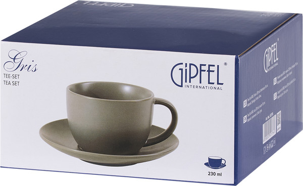 Изображение товара Чашка с блюдцем Gipfel Gris 52176