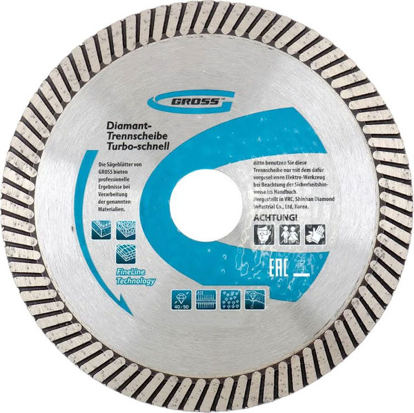 Изображение товара Отрезной диск алмазный Gross 730327