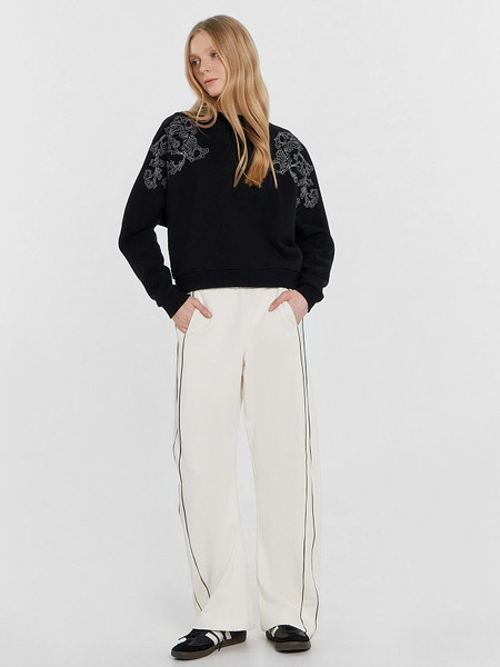 Изображение товара Свитшот Mark Formelle 122982 (р.164/170-96-102, черный/529-D вышивка)