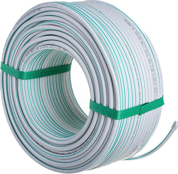 Изображение товара Кабель Rexant SAT 703B+CU-Al-Cu / 01-2431-6 (100м, белый)