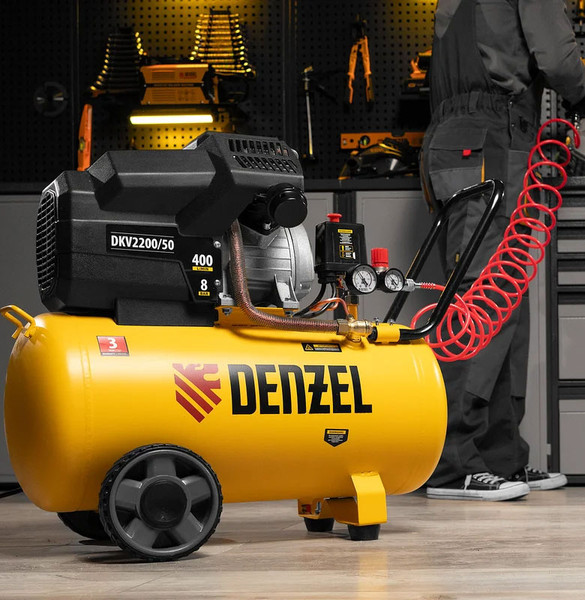 Изображение товара Воздушный компрессор Denzel DKV2200/50 Х-PRO / 58083