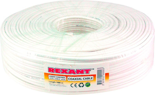 Изображение товара Кабель Rexant ККСВ-В 4x0.5мм 01-4021 (100м, белый)