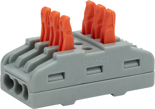 Изображение товара Набор клемм Rexant СМК 222-423 / 07-6263-3-05 (5шт, серый)