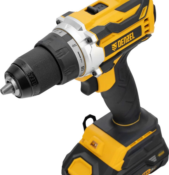 Изображение товара Аккумуляторная дрель-шуруповерт Denzel BLDL-18-0 / 26141