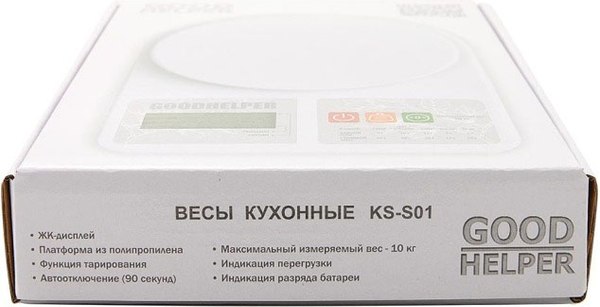 Изображение товара Кухонные весы Goodhelper KS-S01 (белый)