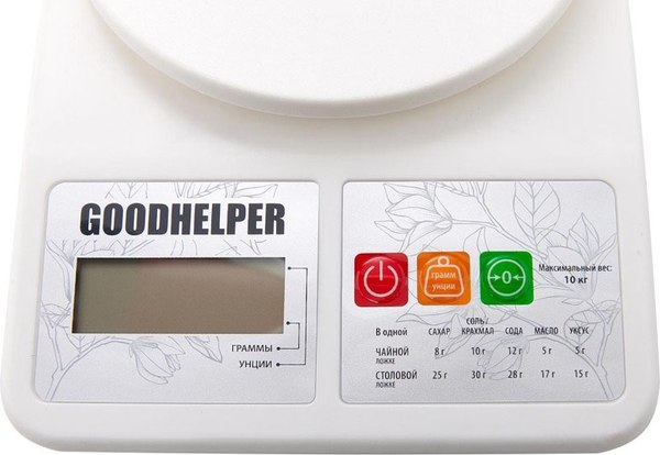 Изображение товара Кухонные весы Goodhelper KS-S01 (белый)