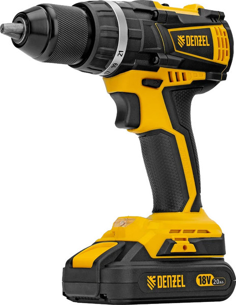 Изображение товара Аккумуляторная дрель-шуруповерт Denzel CIDB-IB-18-02 / 26130
