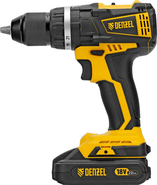 Изображение товара Аккумуляторная дрель-шуруповерт Denzel CIDB-IB-18-02 / 26130