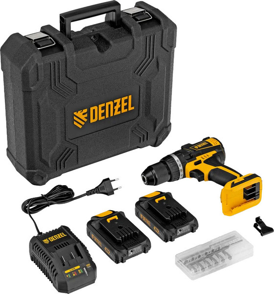 Изображение товара Аккумуляторная дрель-шуруповерт Denzel CIDB-IB-18-02 / 26130